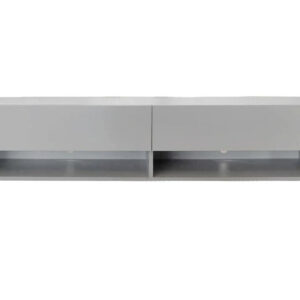 Mueble de TV aparador de TV Wander colgante 140 cm de ancho gris