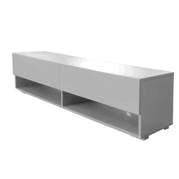 Mueble de TV aparador de TV Wander colgante 140 cm de ancho gris - VDD World ES