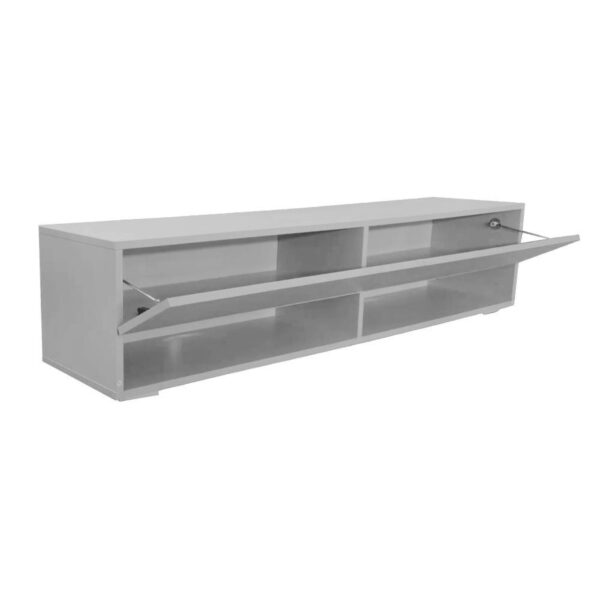 Mueble de TV aparador de TV Wander colgante 140 cm de ancho gris - VDD World ES