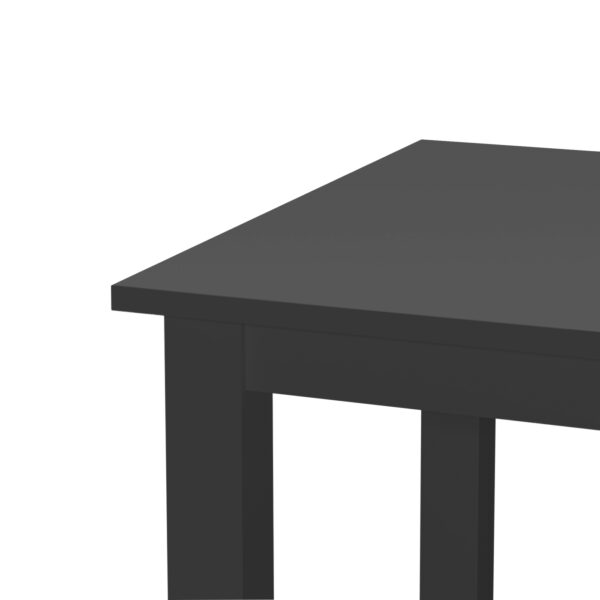 Mesa de escritorio - mesa de cocina - 110 cm de ancho - negro - VDD World ES