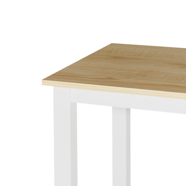 Mesa de escritorio - mesa de cocina - 110 cm de ancho - marrón blanco - VDD World ES