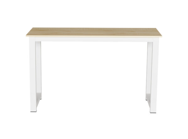 Mesa de escritorio - mesa de cocina - 110 cm de ancho - marrón blanco - VDD World ES