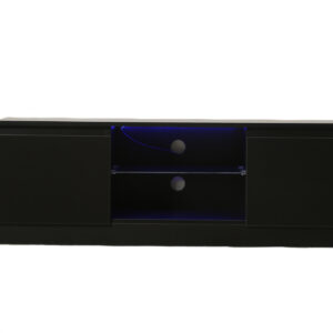 Aparador de TV - Mueble de TV - 120 cm de ancho - negro