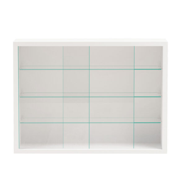 Vitrina de pie colgante de pared - puertas correderas - 50 x 40 x 13 cm - VDD World ES