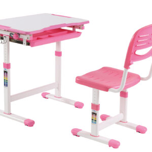 Mesa de dibujo para niños con silla de escritorio-mesa escolar-ergonómicamente ajustable en altura