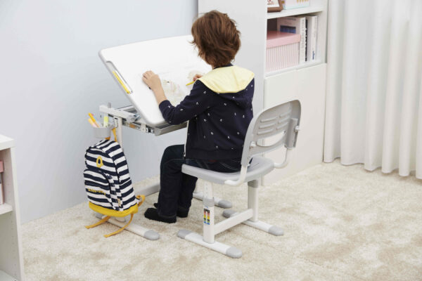 Mesa de dibujo infantil con silla de escritorio - ergonómica y ajustable en altura - mesa escolar - VDD World ES