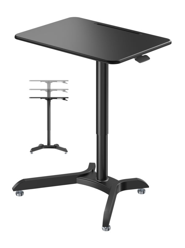 Escritorio ajustable de pie y sentado-mesa para portátil-atril-tablero de trabajo 71 cm x 50 cm - VDD World ES