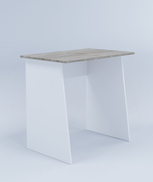 Escritorio - mesa para portátil Masola Mini - color roble blanco - 80 cm de ancho - VDD World ES