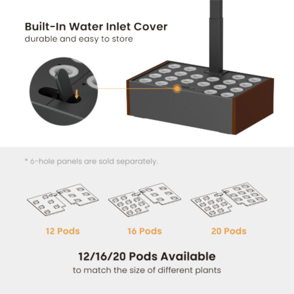 VDD Grow box - Jardín de interior - Jardín de interior con iluminación LED - Invernadero de interior - VDD World ES