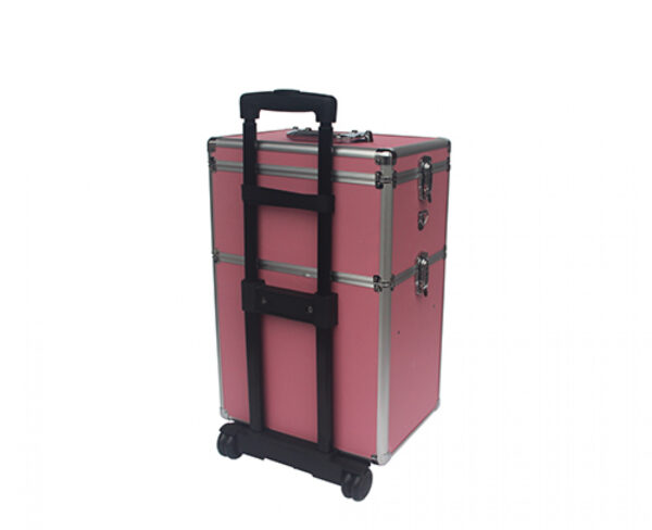 Maquillaje maquillaje maleta cosmética peluquería trolley neceser 4 en 1 Rosa - VDD World ES